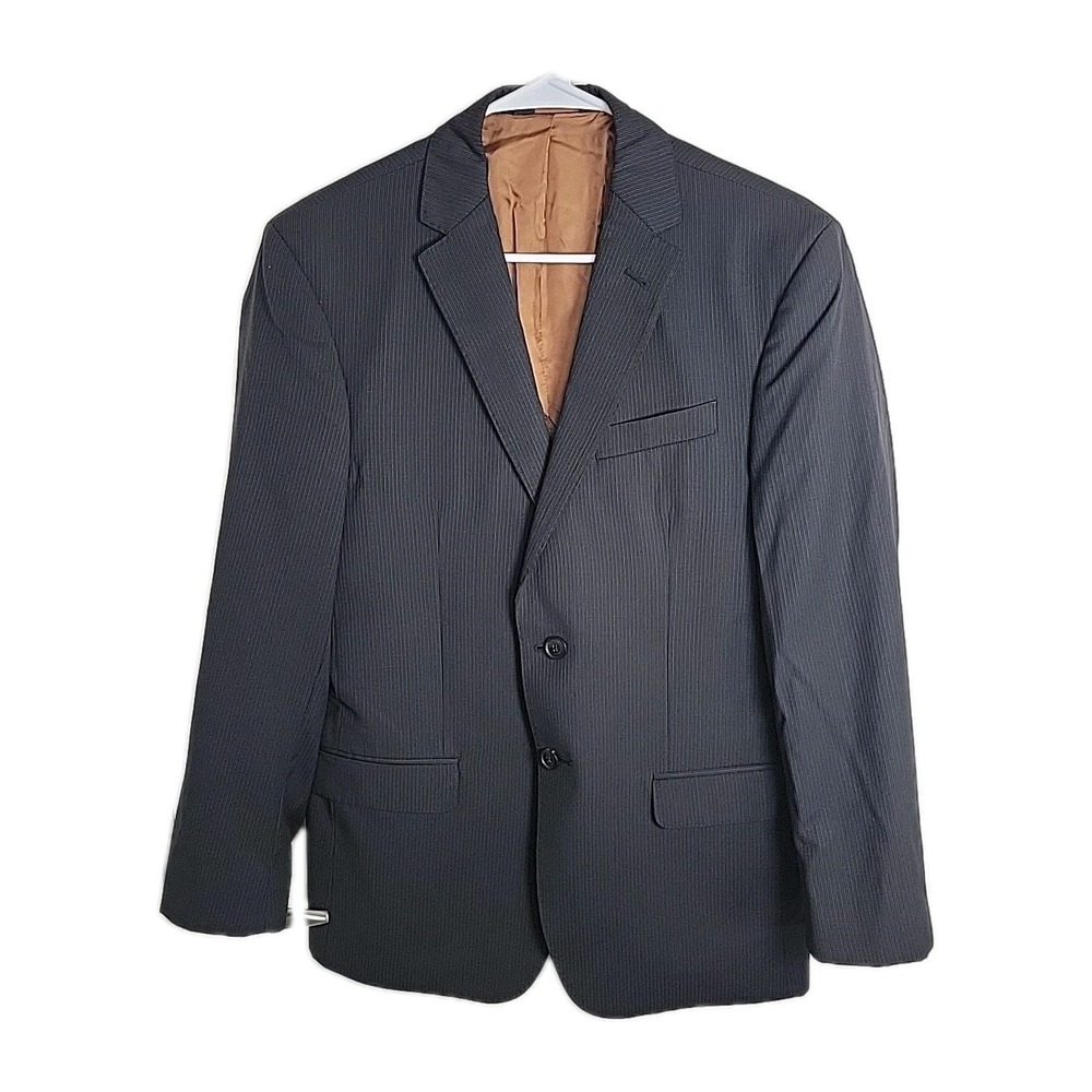 Jos A Bank Joseph Slim Fit BLACK CORDED STRIPE Wool BLEND‎  Blazer Sport Coat